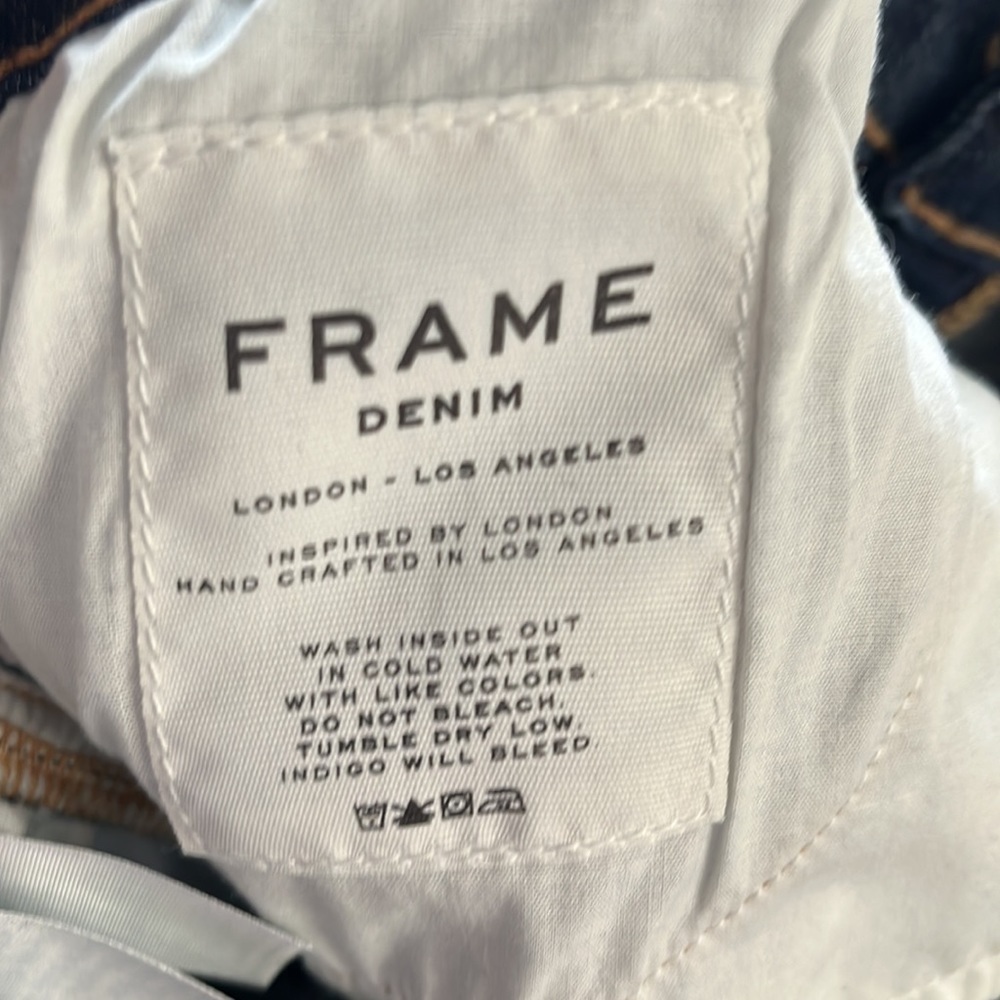Frame Denim Dark Blue Skinny Jeans - Picture 6 of 7